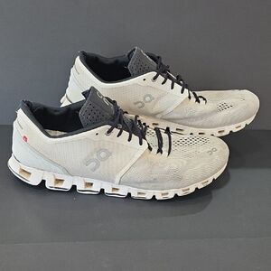 On Cloud X Running Men's Cream and Black Athletic Shoes Size 13